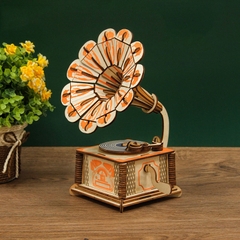 Đồ chơi lắp ráp gỗ 3D Mô hình máy hát Laze
