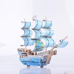 Đồ chơi lắp ráp gỗ 3D Mô hình Thuyền Dream Ship Laser