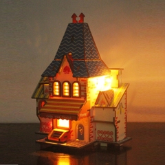 Đồ chơi lắp ráp gỗ 3D Mô hình Cửa hàng Hoa Pháp