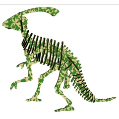 Đồ chơi lắp ráp gỗ 3D Mô hình Khủng long Parasaurolophus Laser TB-A034