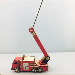Đồ chơi lắp ráp gỗ 3D Mô hình Xe Cứu Hỏa Fire Truck Laser