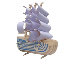 Đồ chơi lắp ráp gỗ 3D Mô hình Tàu Moby Dick Râu Trắng OnePiece