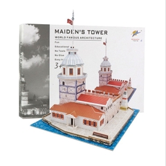 Đồ chơi lắp ghép giấy 3D Mô hình Kỳ quan Thế giới - Tặng kèm đèn LED Tower Bridge