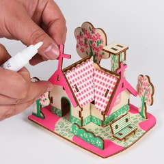 Đồ chơi lắp ráp gỗ 3D Mô hình American Dream Cottage