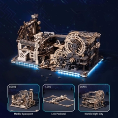 [BẢN QUỐC TẾ TIẾNG ANH] Mô hình Cơ động học Marble Night City và Marble Spaceport Robotime