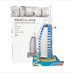 Đồ chơi lắp ghép giấy 3D Mô hình Kỳ quan Thế giới - Tặng kèm đèn LED Tower Bridge