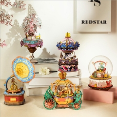 Đồ chơi lắp ráp gỗ 3D Mô hình Hộp nhạc Music Box AM41-AM45