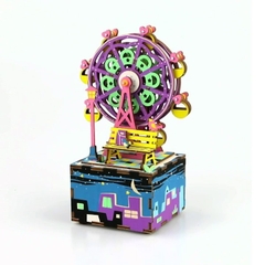 [BẢN QUỐC TẾ TIẾNG ANH] Ferris Wheel Music Box – Đồ chơi lắp ráp gỗ 3D Mô hình Hộp nhạc Vòng đu quay