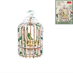 Đồ chơi lắp ghép gỗ 3D Mô hình Lồng chim Bird Cage HG-I008 Laser