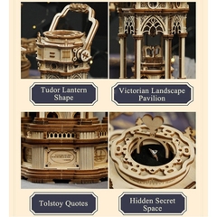 Mô hình Hộp nhạc Victorian Lantern Mechanical Music Box AMK61