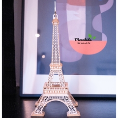 Đồ chơi lắp ráp gỗ 3D Mô hình Eiffel Tower - Tặng kèm đèn LED USB trang trí