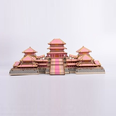 Đồ chơi lắp ráp gỗ 3D Mô hình Cung A Phòng Epang Palace - Tặng kèm đèn LED USB trang trí