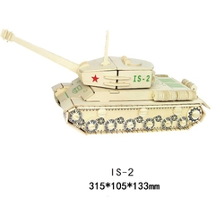 Đồ chơi lắp ráp gỗ 3D Mô hình Xe tăng IS-2