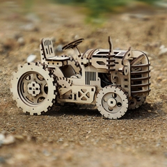 Đồ chơi lắp ráp gỗ 3D Mô hình Cơ động học Máy Kéo - Tractor Robotime LK401