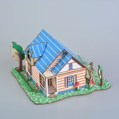 Đồ chơi Lắp ráp gỗ 3D Mô hình Fontainebleau Manor