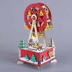 Đồ chơi lắp ráp gỗ 3D Mô hình Christmas Ferris Wheel Laser