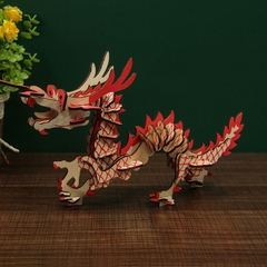 Đồ chơi lắp ráp gỗ 3D Mô hình Con Rồng Laser