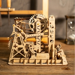 [BẢN QUỐC TẾ TIẾNG ANH] Đồ chơi Lắp ráp gỗ 3D Mô hình Cơ động học Marble Run Lift Coaster LG503 Robotime