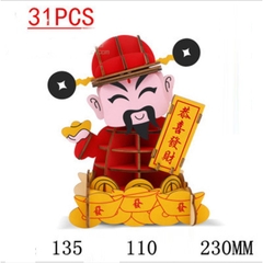 Đồ chơi lắp ráp gỗ 3D Mô hình Thần tài