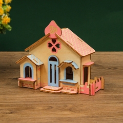 Đồ chơi lắp ráp gỗ 3D Mô hình Chocolate House Laser