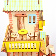 Đồ chơi lắp ráp gỗ 3D Mô hình Nhà gỗ Country Cottage TB-C009