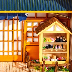 Mô hình nhà DIY Doll House Recording Happiness Kèm Mica chống bụi, Bộ dụng cụ và Keo dán