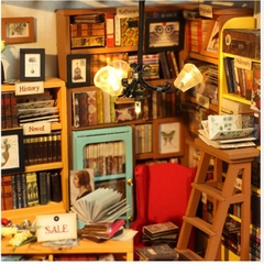 [BẢN QUỐC TẾ TIẾNG ANH] Đồ chơi lắp ráp gỗ 3D Mô hình Nhà DIY Doll House Sam's Study DG102 Robotime