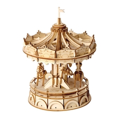 Đồ chơi lắp ráp gỗ 3D Mô hình Vòng Quay Ngựa gỗ