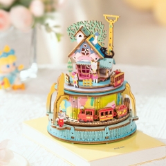 Mô hình Hộp nhạc Fantastic Night AMU06 - AMU09 Music Box Robotime Starlight Train
