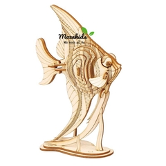 Đồ chơi lắp ráp gỗ 3D Mô hình Cá Vàng AngelFish Laser