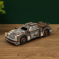Đồ chơi lắp ráp gỗ 3D Mô hình Xe ô tô Ferrari HB01