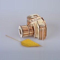 Đồ chơi lắp ráp gỗ 3D Mô hinh máy ảnh Nikon