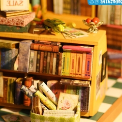 [BẢN QUỐC TẾ TIẾNG ANH] Đồ chơi lắp ráp gỗ 3D Mô hình Nhà DIY Doll House Sam's Study DG102 Robotime