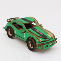 Đồ chơi lắp ráp gỗ 3D Mô hình Xe Ô tô Hurricane Racing TB-A027