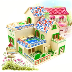 Đồ chơi lắp ráp gỗ 3D Mô hình Garden House