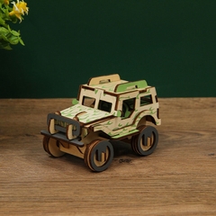 Đồ chơi lắp ráp gỗ 3D Mô hình Xe Ô tô Jeep LC-GP123A