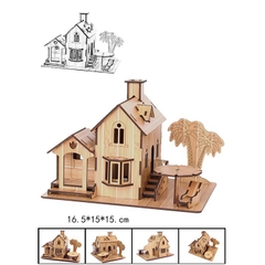 Đồ chơi lắp ráp gỗ 3D Mô hình Seaside Villa R-8073