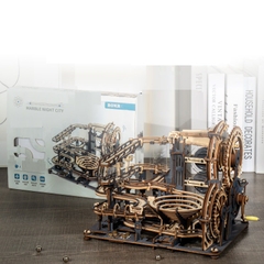 [BẢN QUỐC TẾ TIẾNG ANH] Mô hình Cơ động học Marble Night City và Marble Spaceport Robotime