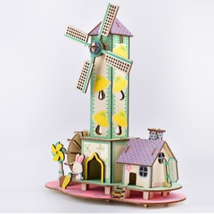 Đồ chơi lắp ráp gỗ 3D Mô hình Nhà nhỏ Nông thôn HD01