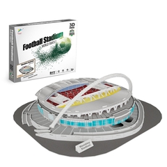 Đồ chơi lắp ráp Giấy 3D Mô hình Sân Vận Động - Tặng kèm đèn LED trang trí