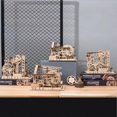 [BẢN QUỐC TẾ TIẾNG ANH] Đồ chơi Lắp ráp gỗ 3D Mô hình Cơ động học Marble Run Lift Coaster LG503 Robotime
