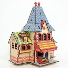 Đồ chơi lắp ráp gỗ 3D Mô hình Cửa hàng Hoa Pháp