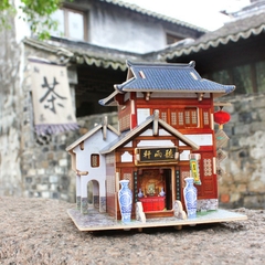 Đồ chơi lắp ráp gỗ 3D Mô hình Phòng Trà