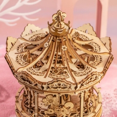 Mô hình Hộp nhạc Romantic Carousel AMK62 Mechanical Music Box