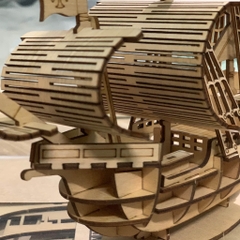 Đồ chơi lắp ráp gỗ 3D Mô hình Thuyền Buồm Sailing Ship - Tặng kèm đèn LED