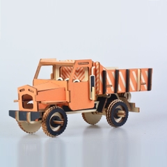 Đồ chơi lắp ráp gỗ 3D Mô hình Xe tải Dump Truck Laser