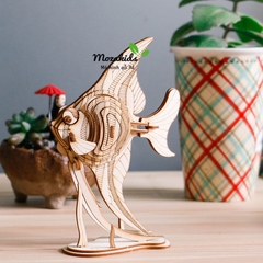 Đồ chơi lắp ráp gỗ 3D Mô hình Cá Vàng AngelFish Laser