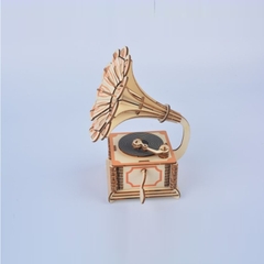 Đồ chơi lắp ráp gỗ 3D Mô hình máy hát Laze