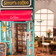 [BẢN QUỐC TẾ TIẾNG ANH] Mô hình DIY Doll House Simon's Coffee DG109 Robotime