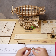 Đồ chơi lắp ráp gỗ 3D Mô hình Cơ động học Khí Cầu - Airship Robotime
